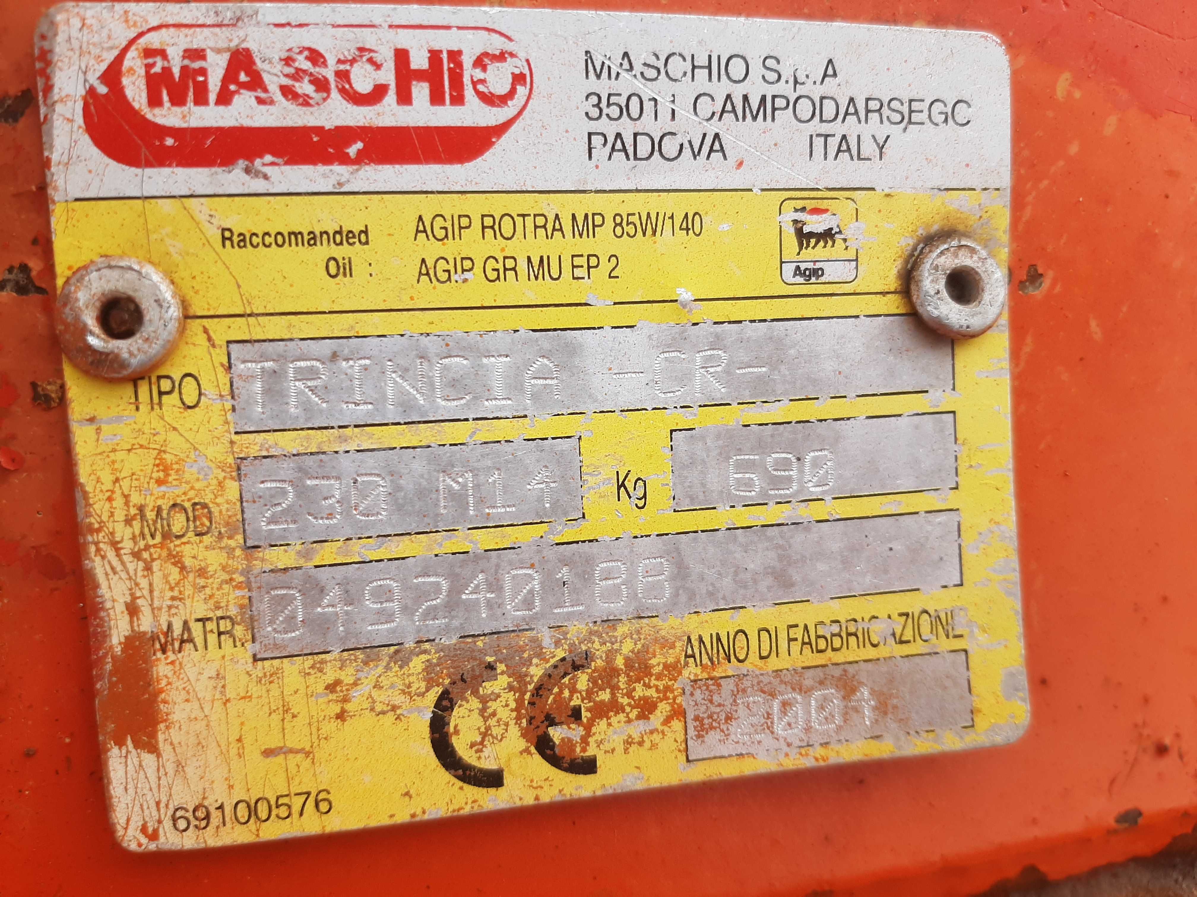 Kosiarka bijakowa Maschio 2.30m przesów boczny