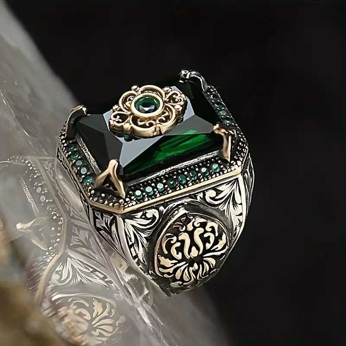 Мужское кольцо в исламском стиле – Ручная резьба