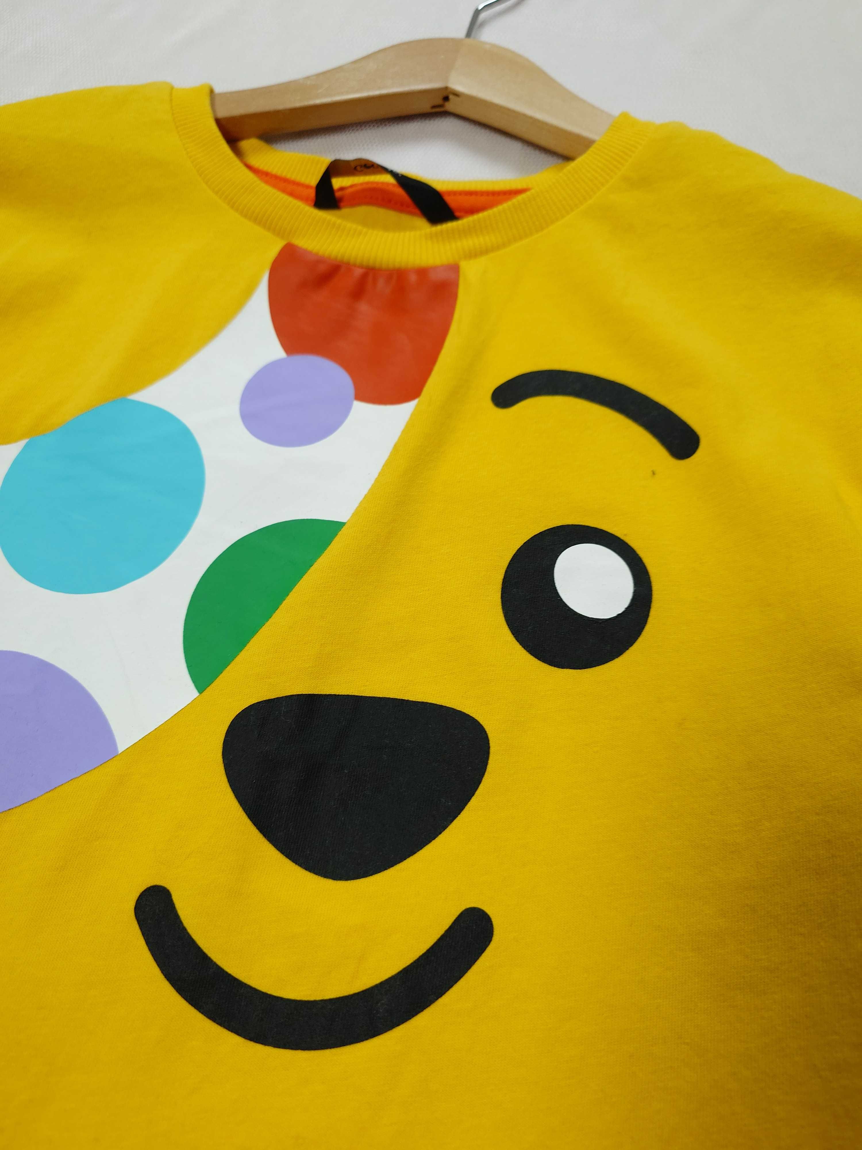 Żółta koszulka z motywem Pudsey George 146