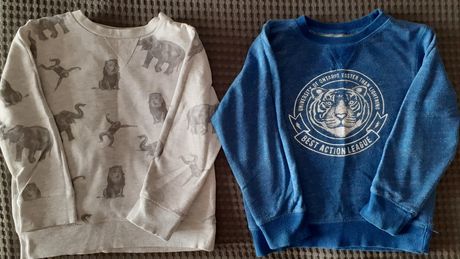 2 Sweat-shirts de animais só 8€ tamanho 3-4anos