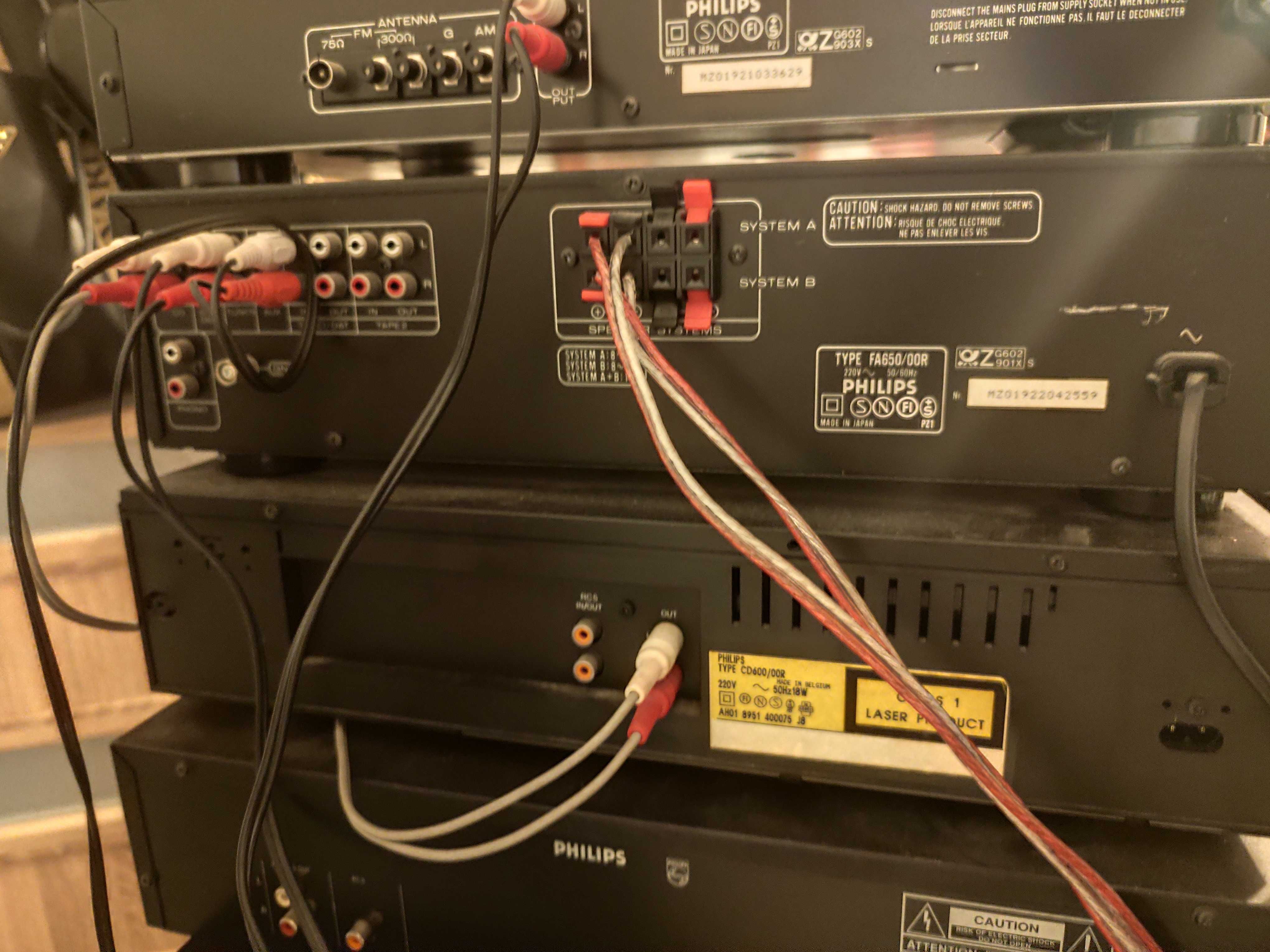 Wieża Philips + głośniki FC650, FT650, FA650, CD600