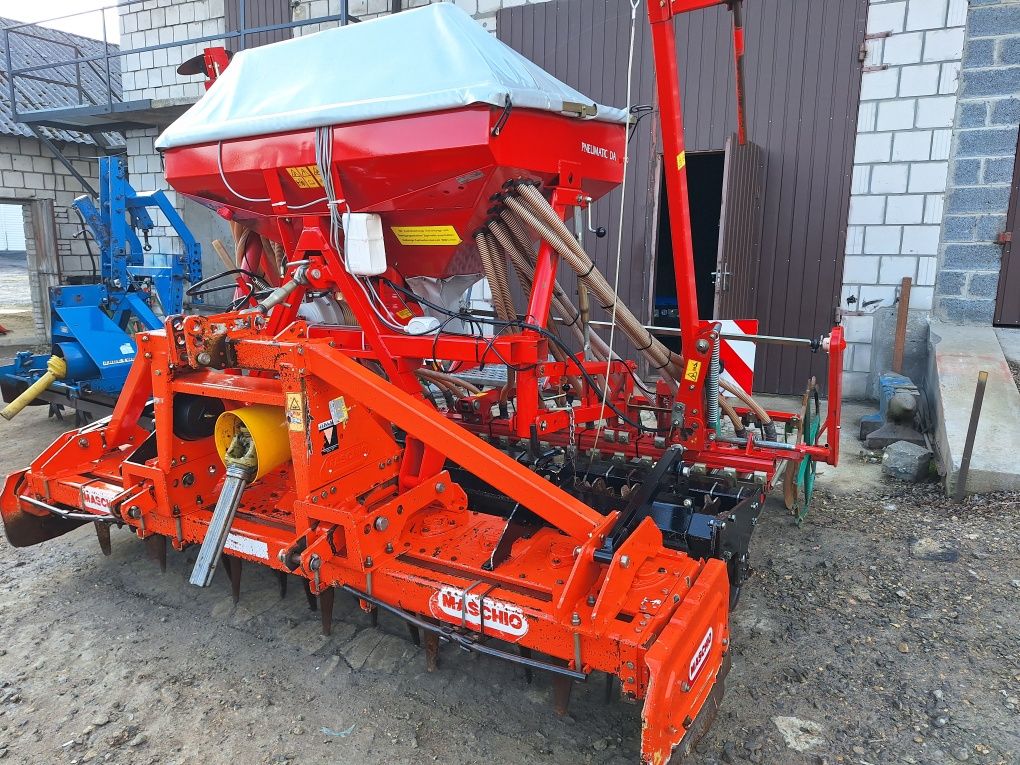 Agregat uprawowo-siewny 3m talerzowy Maschio +Accord stan bdb