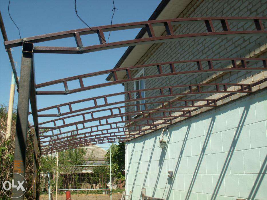 Установка и изготовление навеса