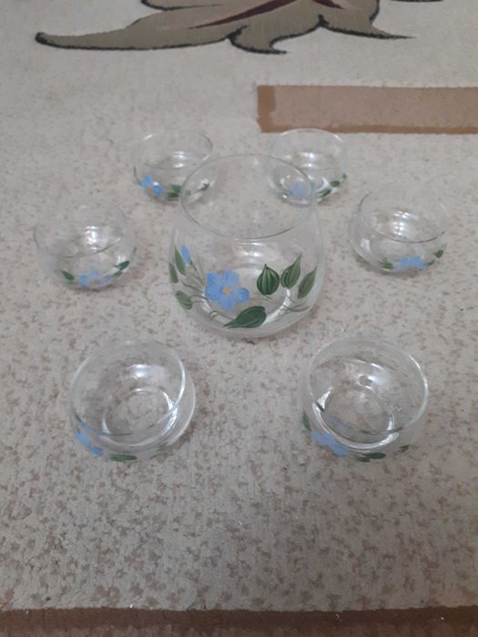 Набор сервиз стеклянные пиалы для саке