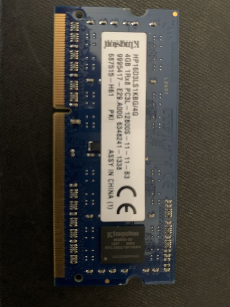 HP 4GB SODIMM  DDR3 PC3-12800 Memory