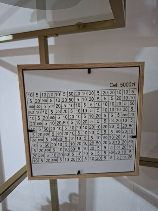 Skarbonka do wykreślania prezent świąteczny urodziny