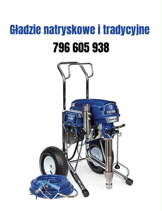 Gładzie natryskowe i tradycyjne