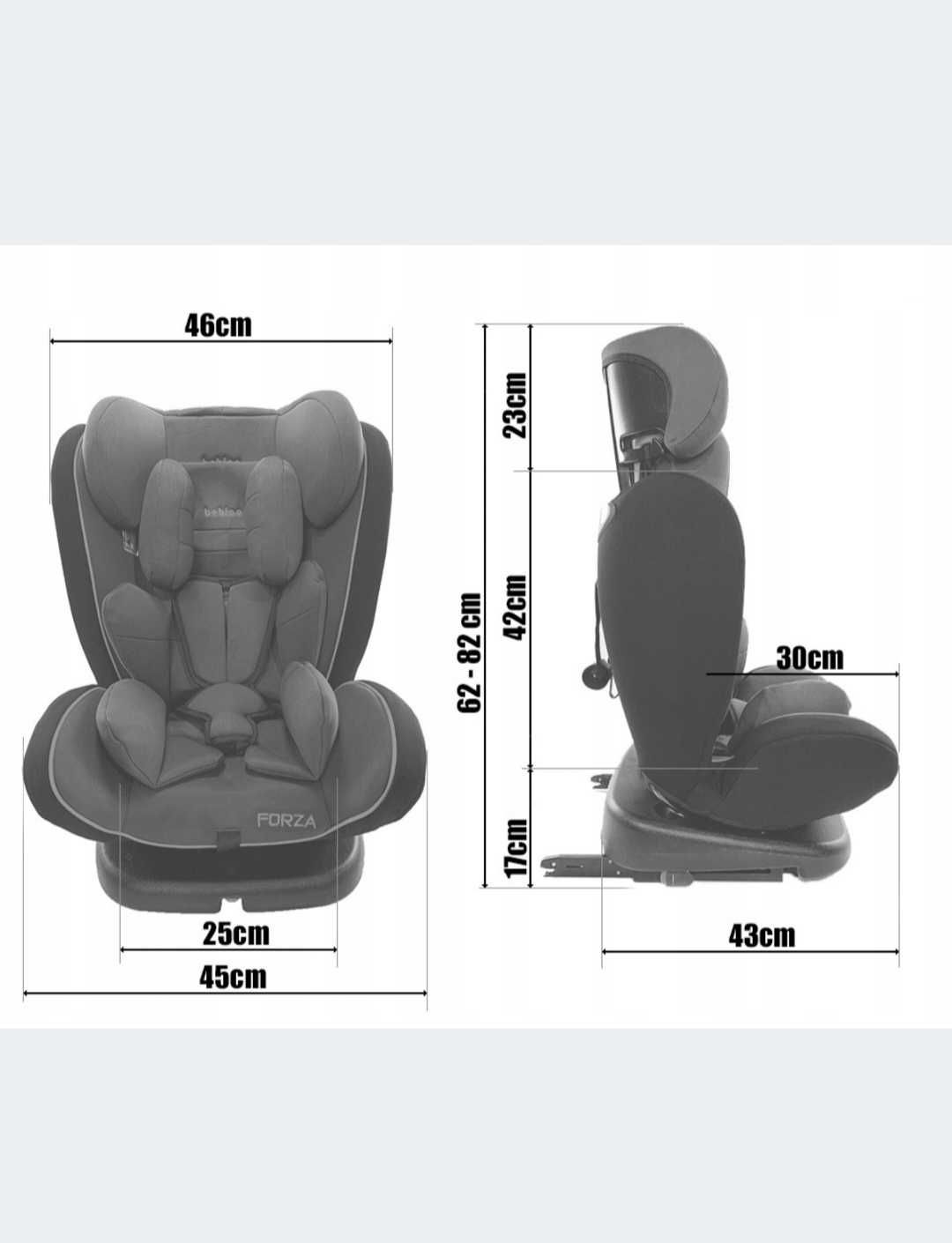 Крісло автомобільне дитяче автокрісло з Isofix ізофіх поворотне 9-36