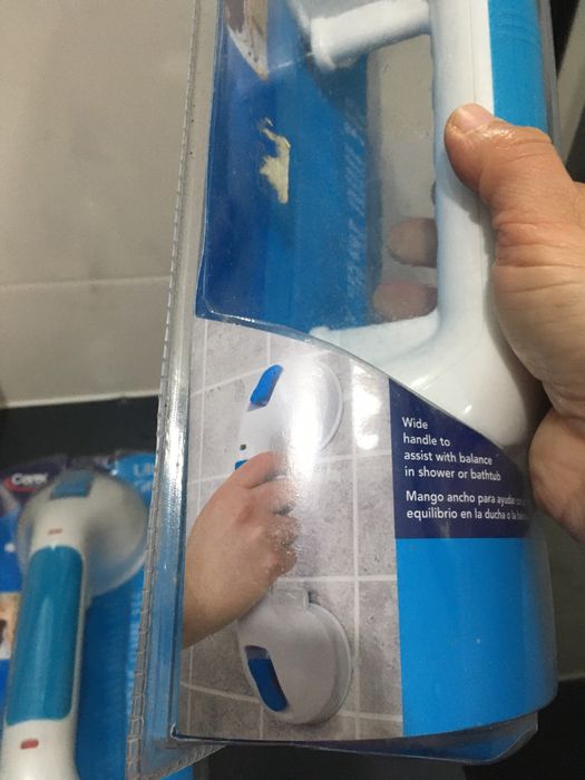 Barras de apoio para banho com ventosas