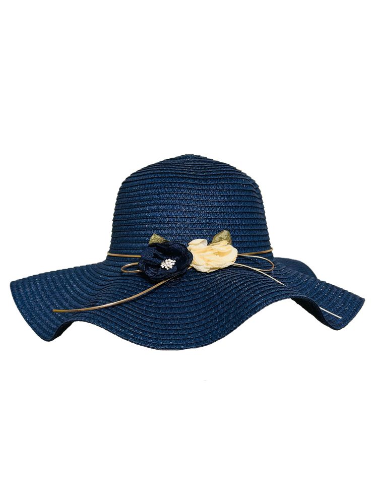 Елегантний синій капелюх із папіру EUR S/M 56-57 см