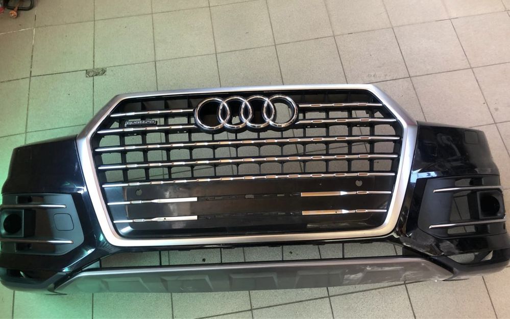 Бампер на Audi Q7 4M (2015-2019) оригінал, комплектний Ауди Ку 7  Ауді