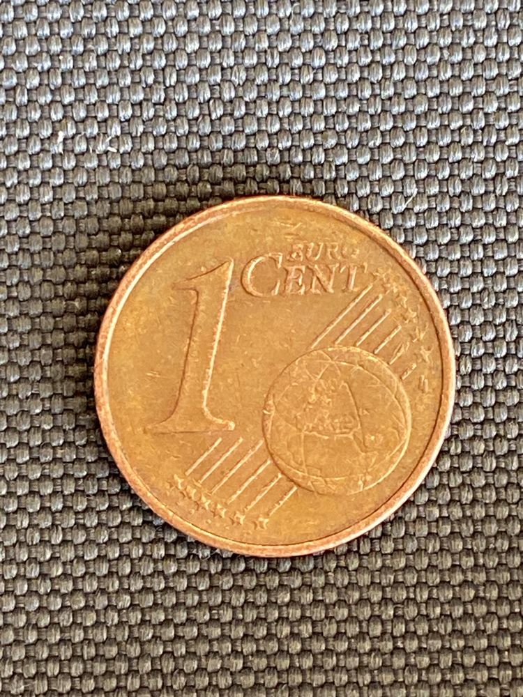 Moeda 1 EuroCent - Alemã - 2002 - J