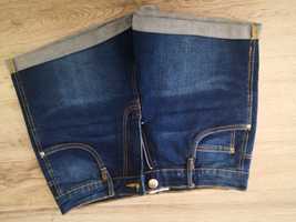 Nowe krótkie Spodenki jeansowe Zara jeans wysoki stan, rozmiar xs 34