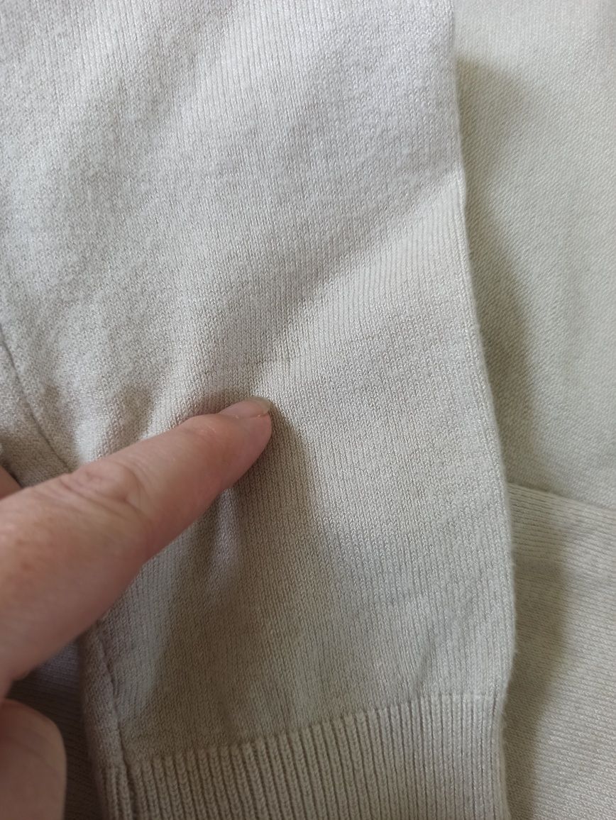 Sg Beżowy cienki sweterek 34 , XS kardigan damski 34 , XS