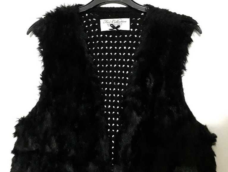 Colete preto de malha/pêlo sintético Stradivarius T: L c/ envio normal