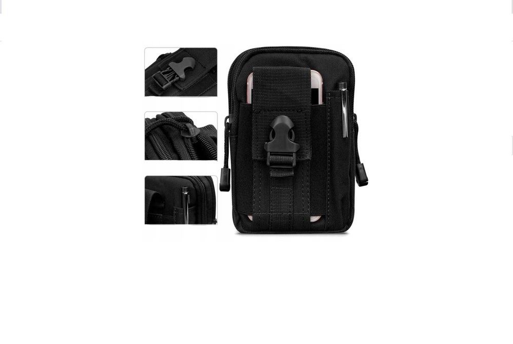 Saszetka nerka biodrówka do pasa taktyczna torba ZIELONA