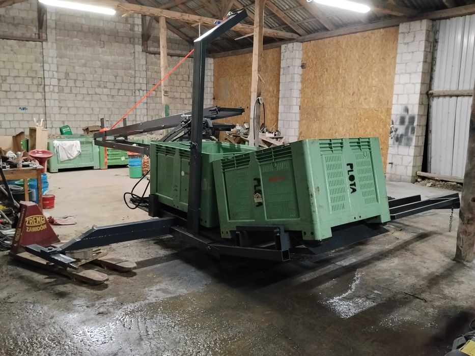 taśmociąg / podajnik / transporter / platforma / do zbioru warzyw