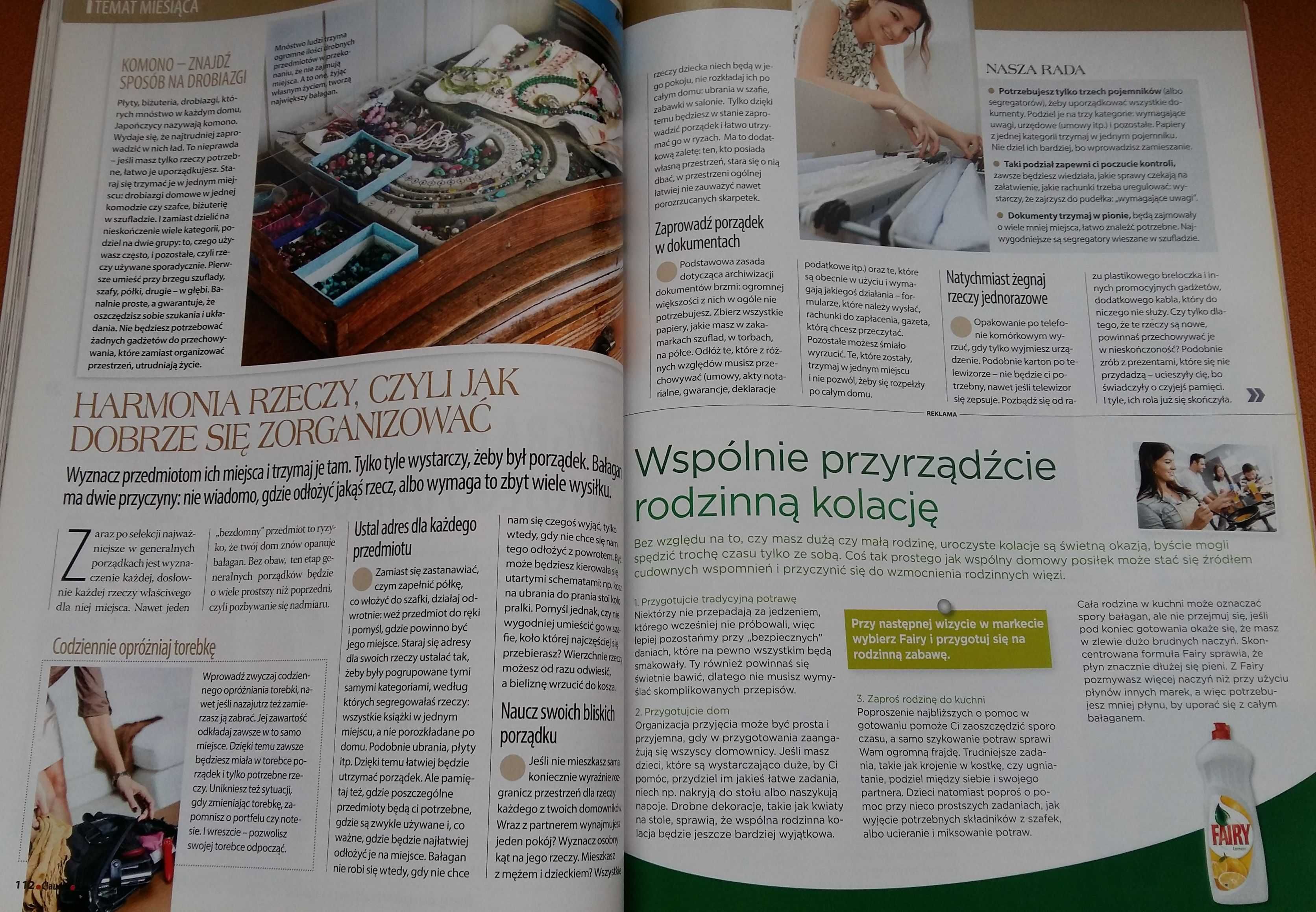 Claudia Nr 12/2015 czasopismo.Cugowscy, Wysoccy, Zborowscy