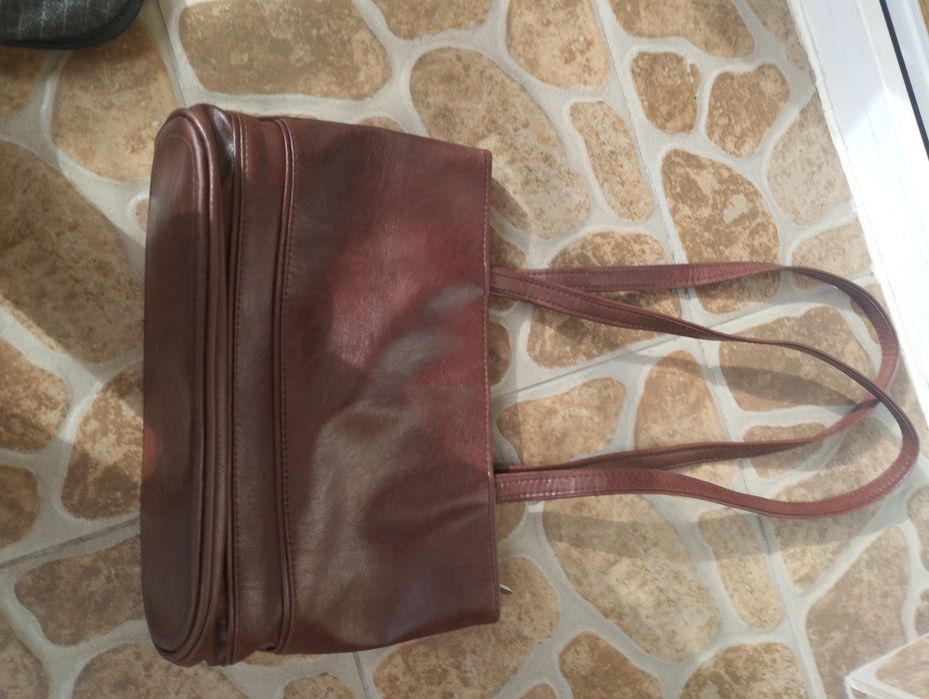 Torebka damska że skóry brązowa