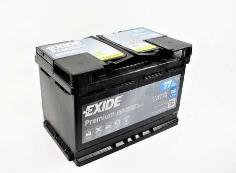 Akumulator EXIDE  EA770 77Ah 760A 74AH 12V