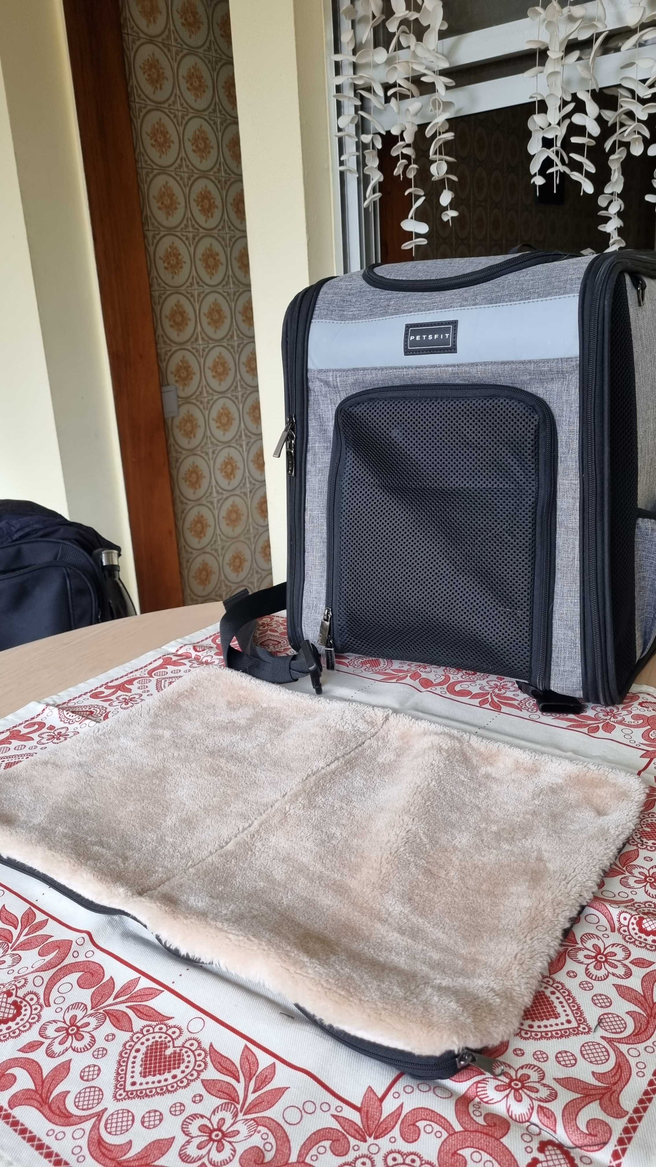 Mochila de transporte para cães e gatos