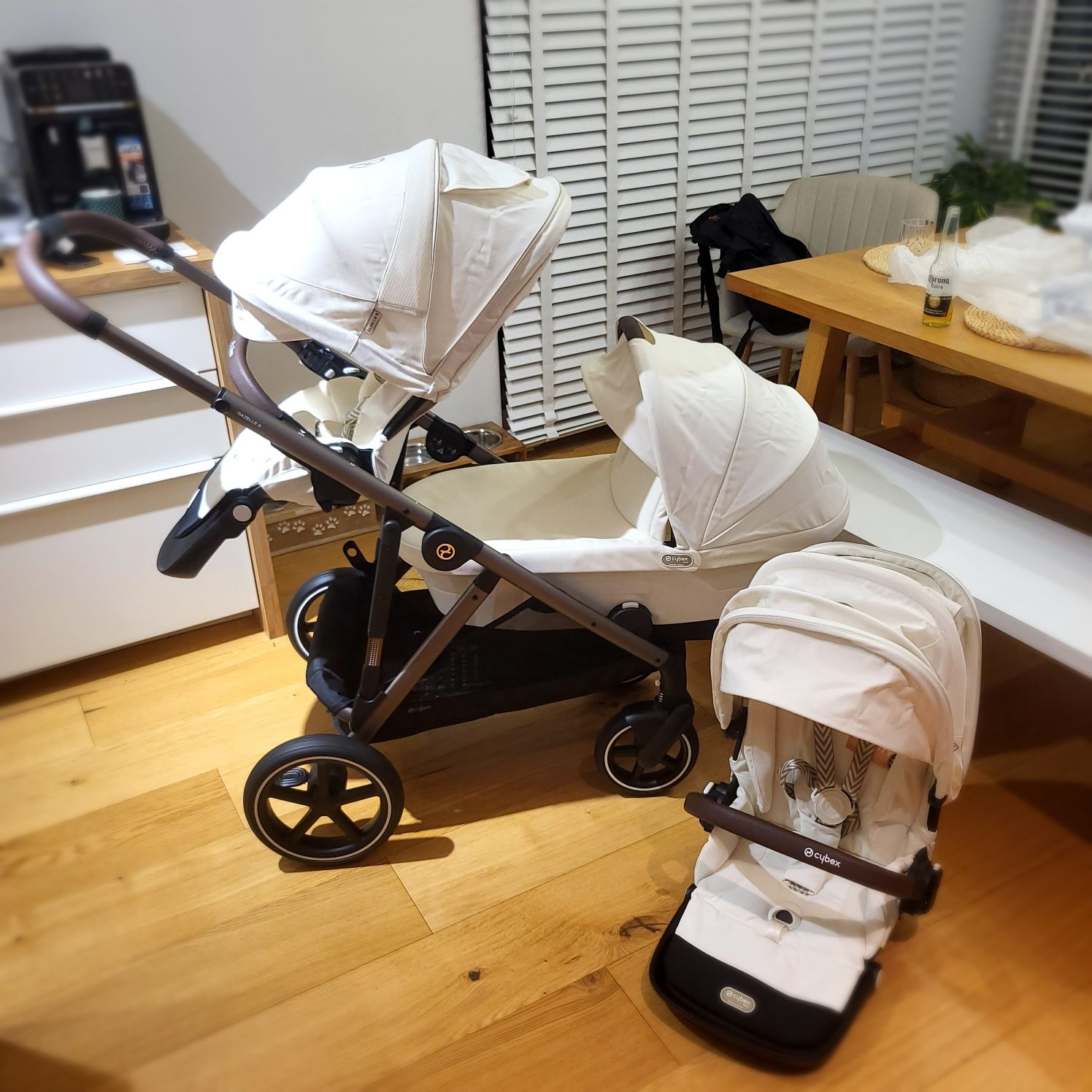 Wózek Cybex Gazelle S Lux rok po roku, Seashell Beige