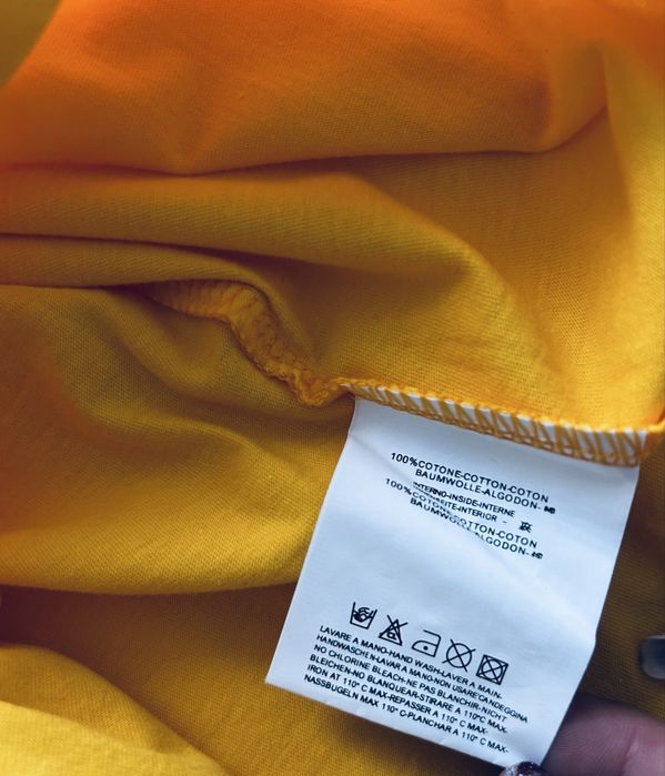 T-shirt męski Safari kolekcja Dsquared żółta słoneczna