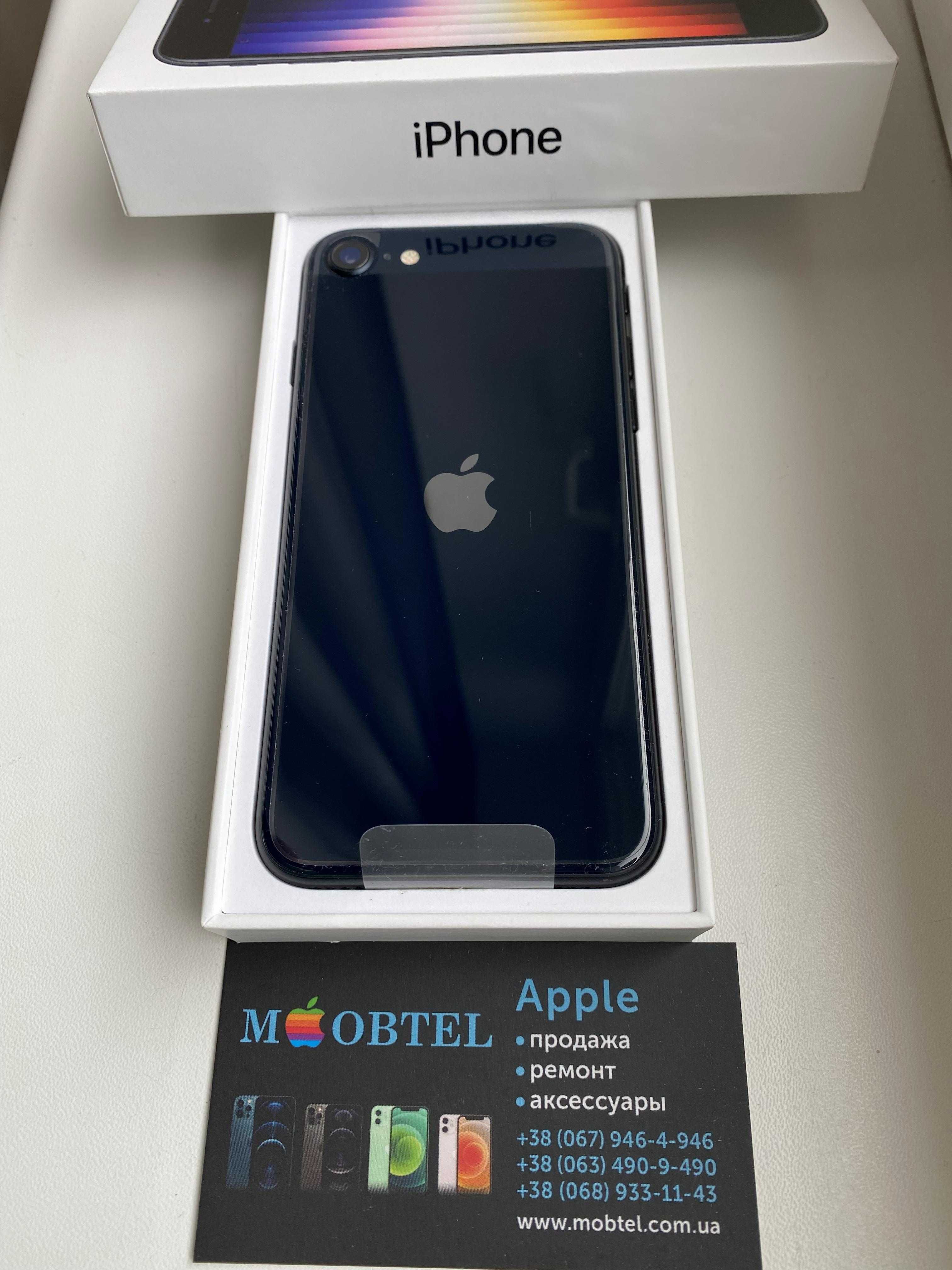 iphone se 3 64 gb  new midnight R sim айфон р сим новий