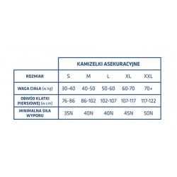 Kamizelka asekuracyjna kapok 50N roz. S /30-40kg/mix kolor