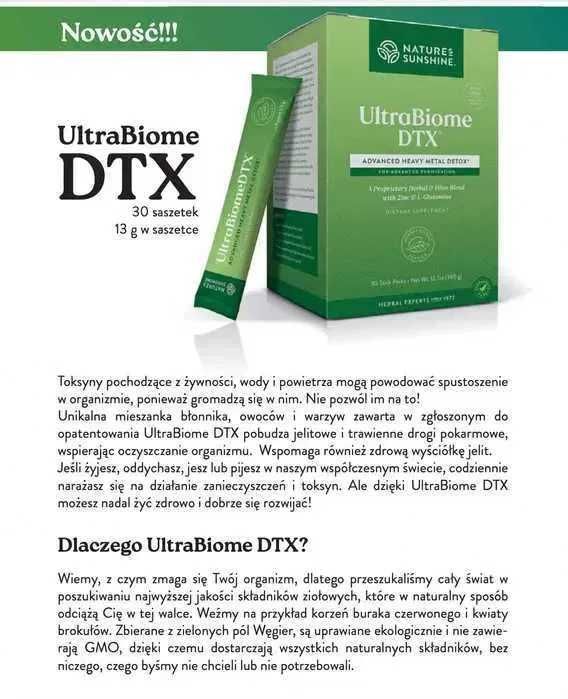 2-PAK UltraBiome DTX & Shaker gratis od Nature's Sunshine