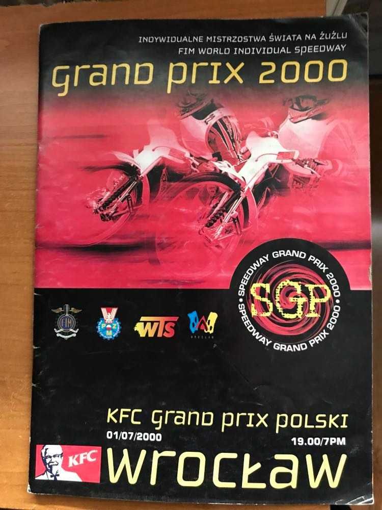 Program żużlowy Speedway Grand Prix [Wrocław, 2000r.]