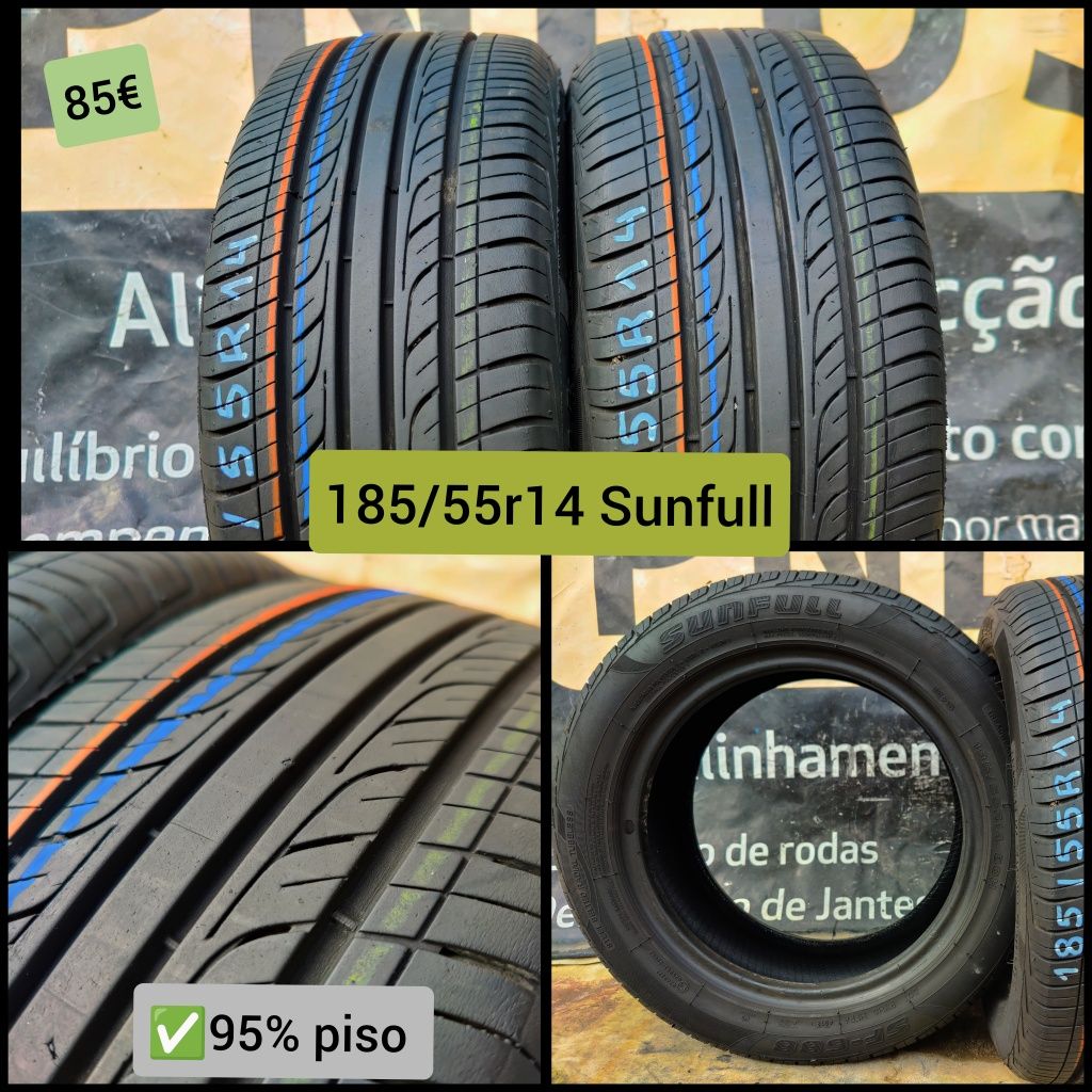 Pneus semi novos 185/55r14