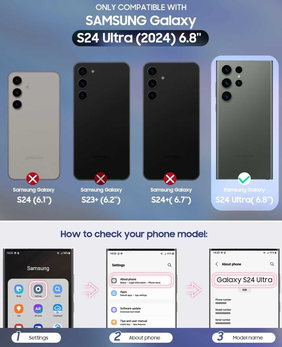 OCASE etui skórzane z klapką do Samsung Galaxy S24 Ultra  2w1 brązowe