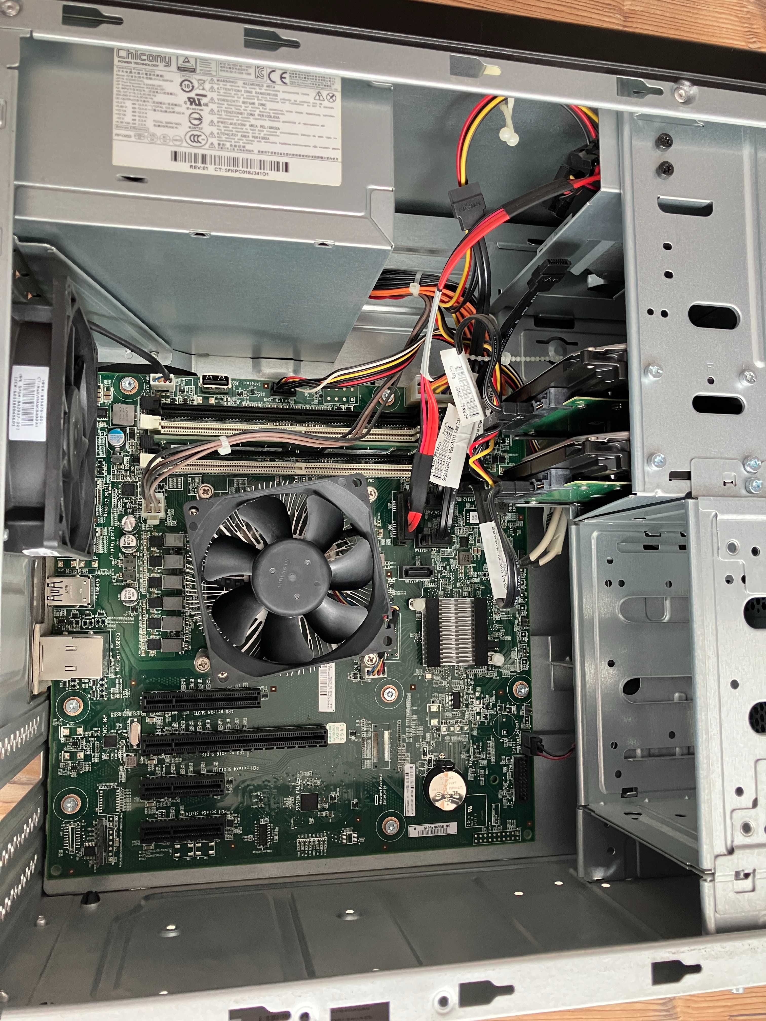 Serwer HP Proliant ML10 Gen9 Xeon 4x 3,3GHz 8GB 2x 1TB POLECAM