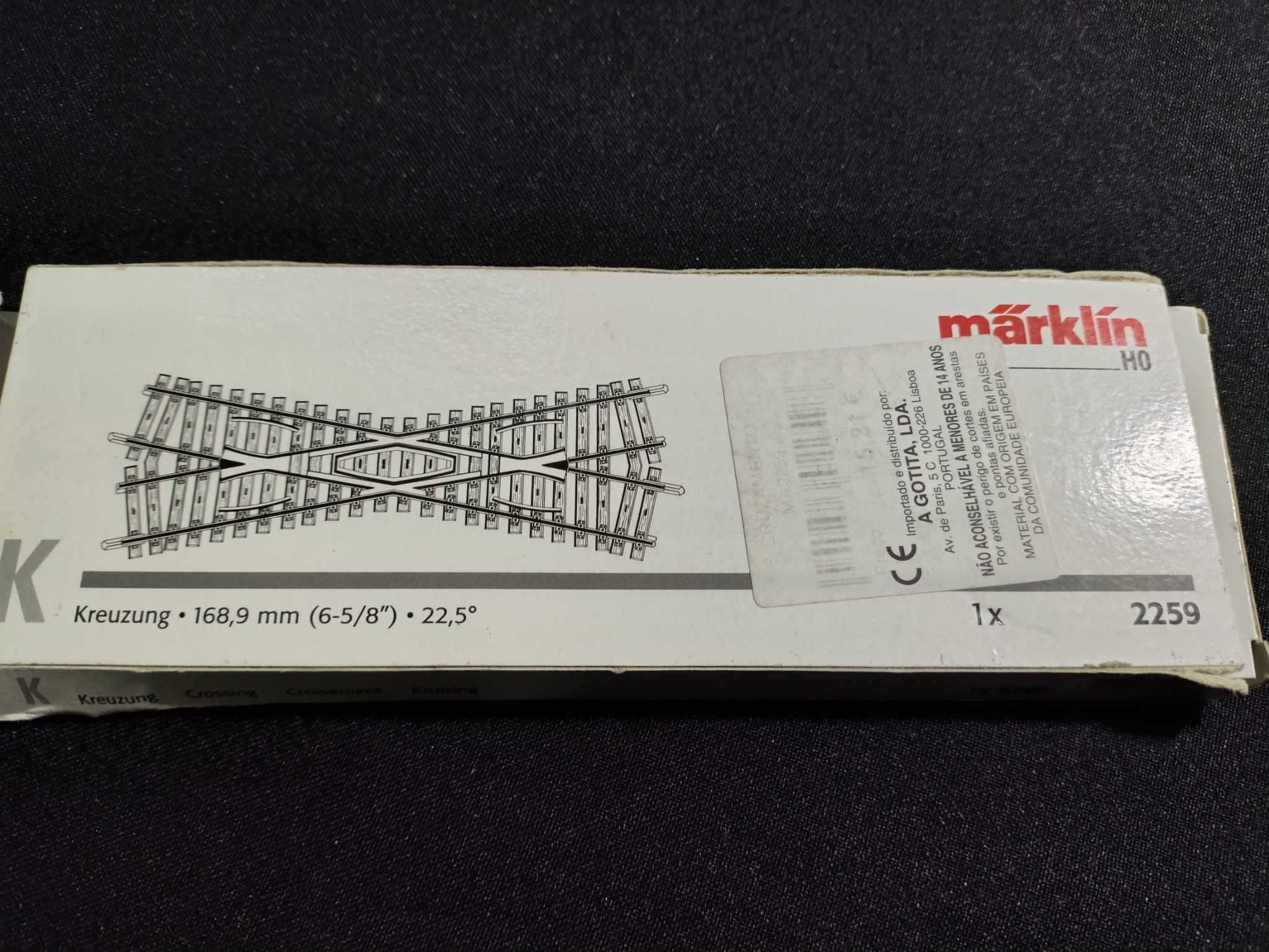 Marklin cruzamentos 2257 e 2259