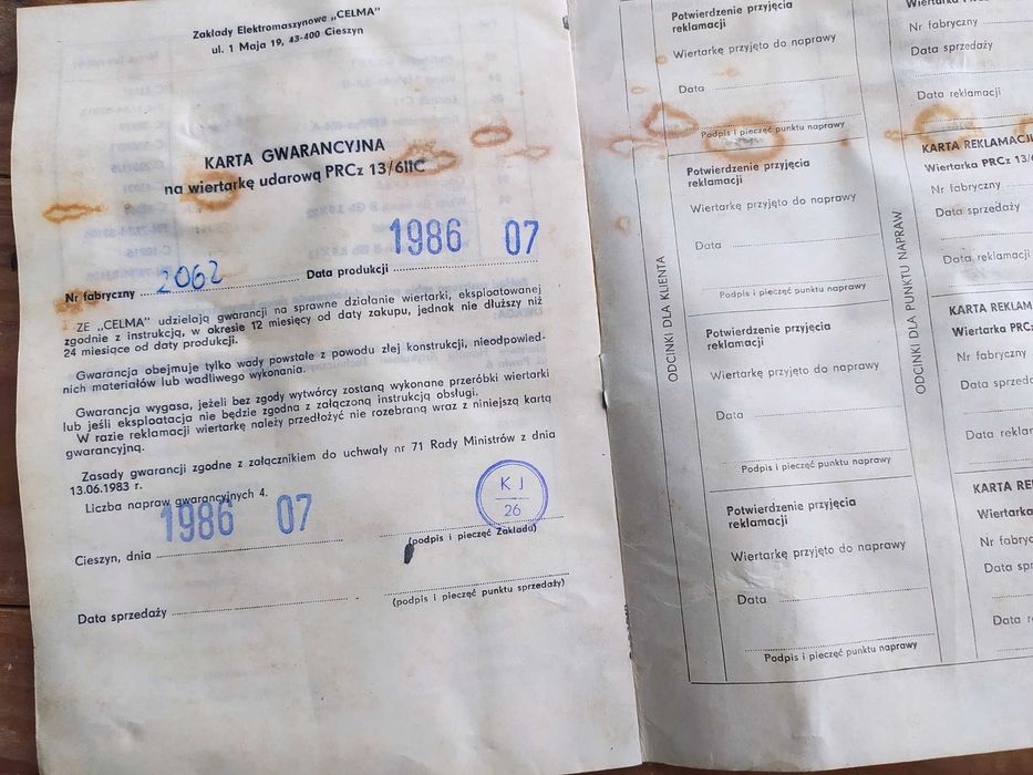 CELMA Jak "NOWA" Wiertarka Udarowa - PRL, kolekcja, retro, hobby