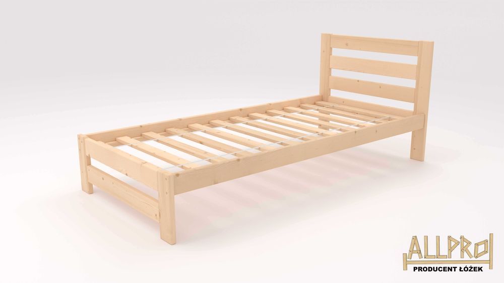 ŁÓŻKO DREWNIANE 90X200,120 140..+STELAŻ,Lite Drewno,hotelowe,Producent
