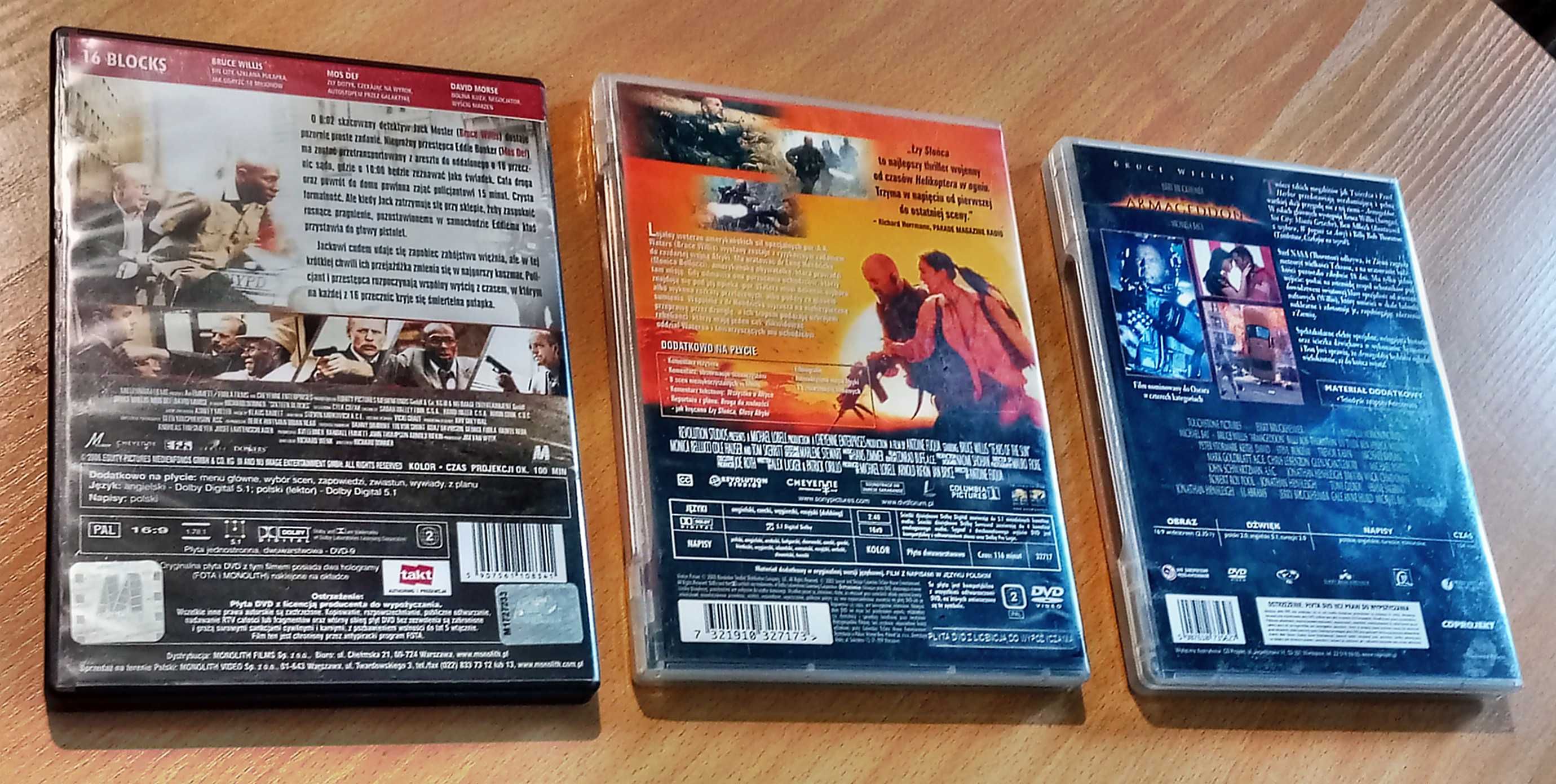 Filmy na dvd z Brucem Willisem