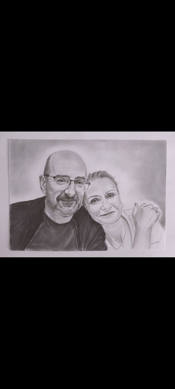 Portret rysunek ze zdjęcia