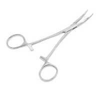 Pinça hemostática de aço inoxidável 12,5cm