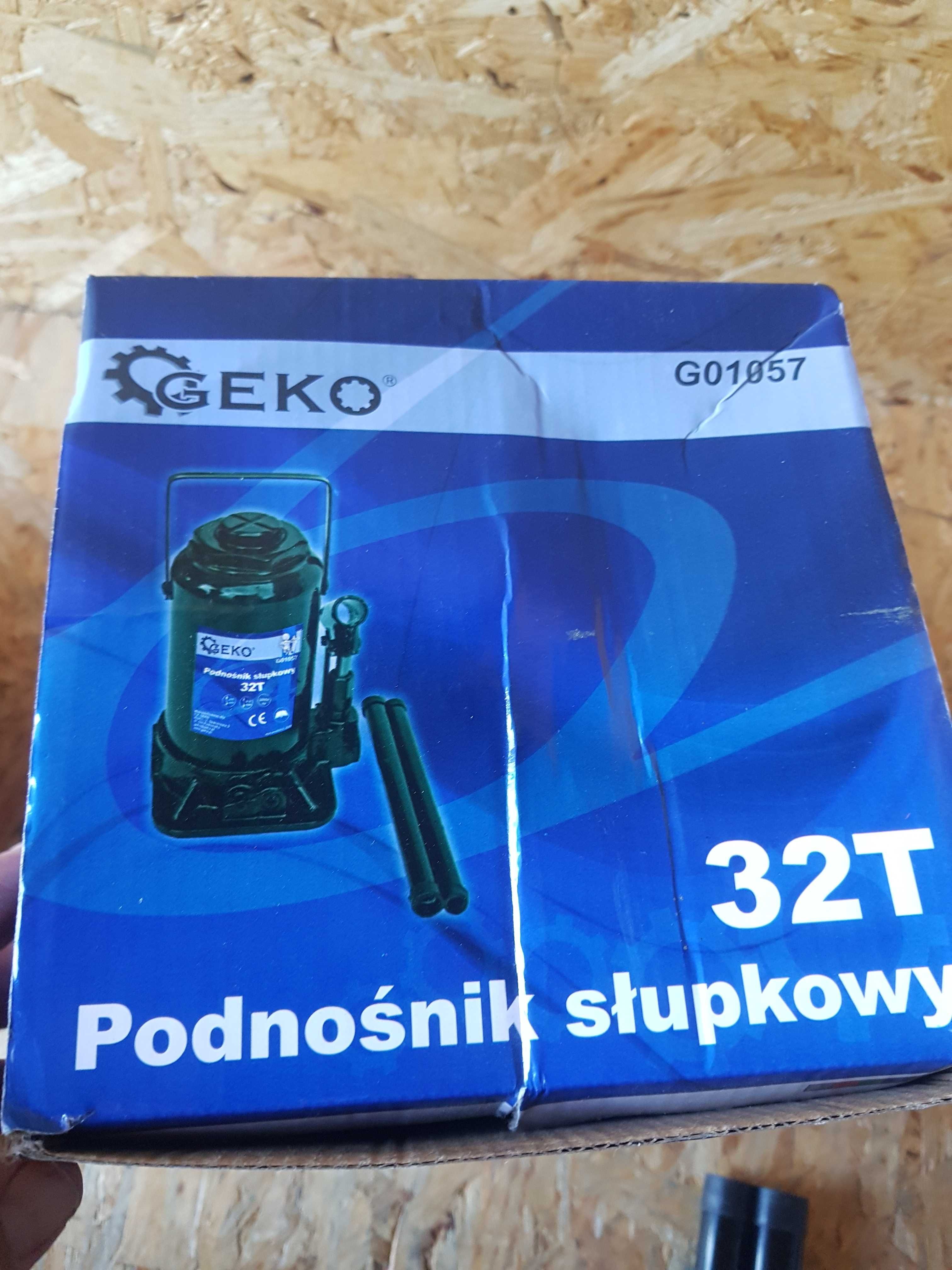 Podnośnik hydrauliczny BUTELKOWY SŁUPKOWY 32T GEKO