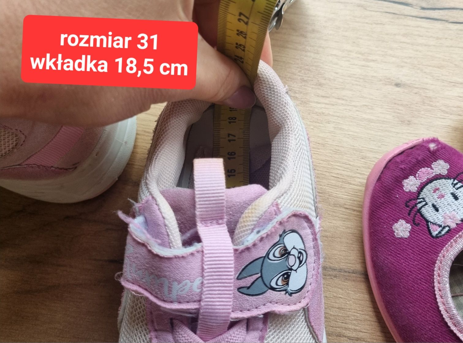 Zestaw buty trampki tenisówki adidasy Bambi na rzep kapcie 30