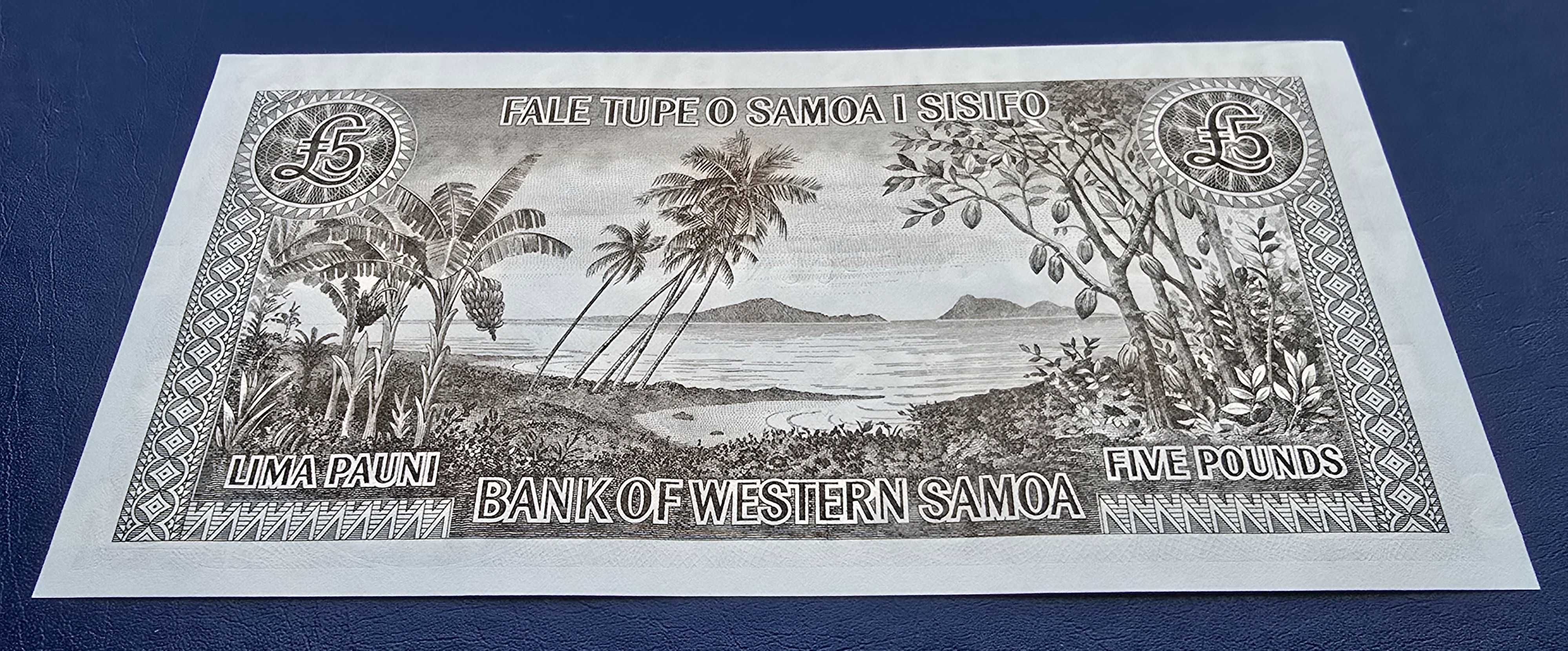 OKAZJA • Banknot 20£ pounds • 2000 rok • Samoa Zachodnie • stan UNC •