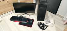 Zestaw komputerowy GTX 1050TI 24" zakrzywiony Curved