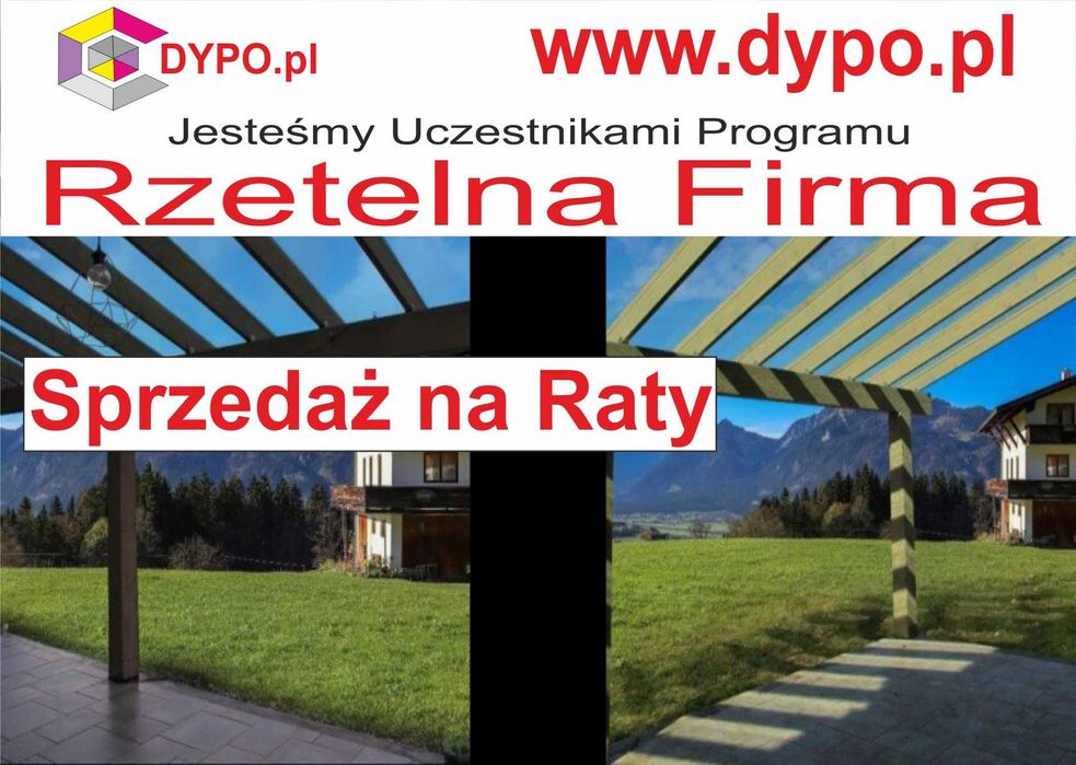 Poliwęglan komorowy Grafit, Szary, Brąz, Mleczny Biały dach taras