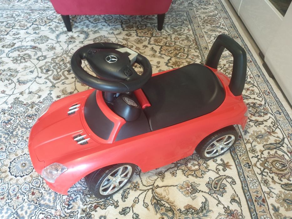Chodzik pchacz jeździk Mercedes, po tuningu - świecące światła