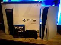 Na Sprzedaż Play Station 5 z Napędem + 1 gra + Pad Pudełko lub zamiana