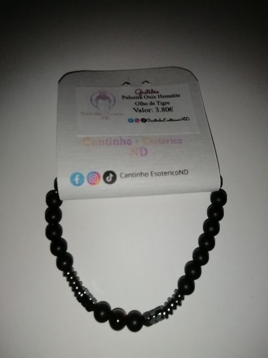 Pulseira Ónix Hematite Olho Tigre