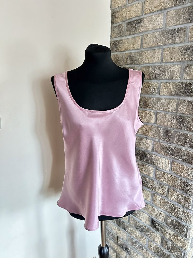 Nowa różowa jedwabna bluzka rozmiar XL/42