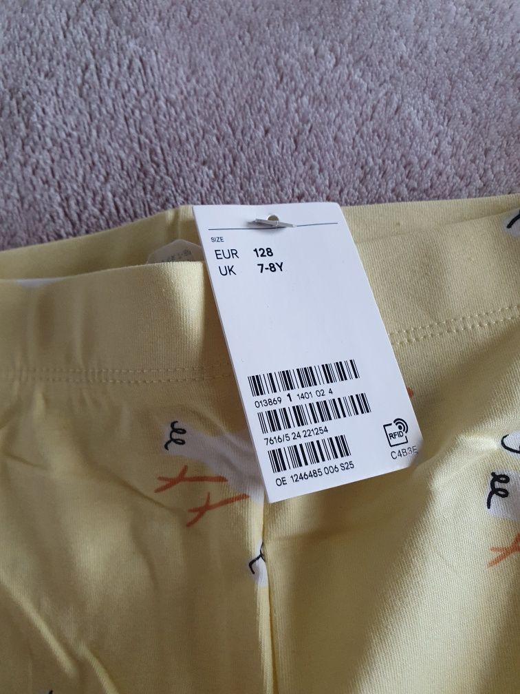 5 par legginsów HM. Rozmiar 128. Nowe